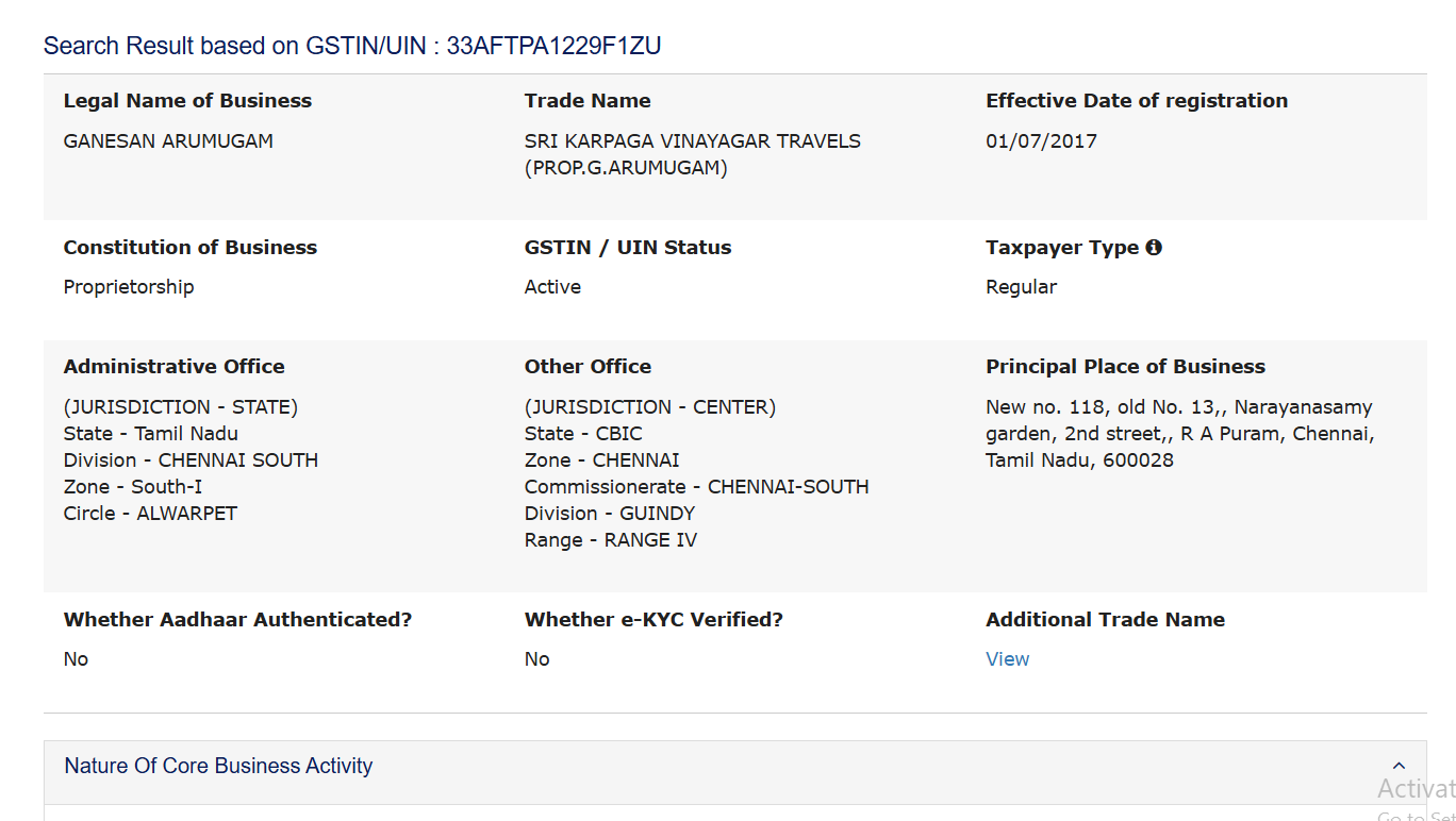 SRI KARPAGA VINAYAGAR TRAVELS (PROP.G.ARUMUGAM)