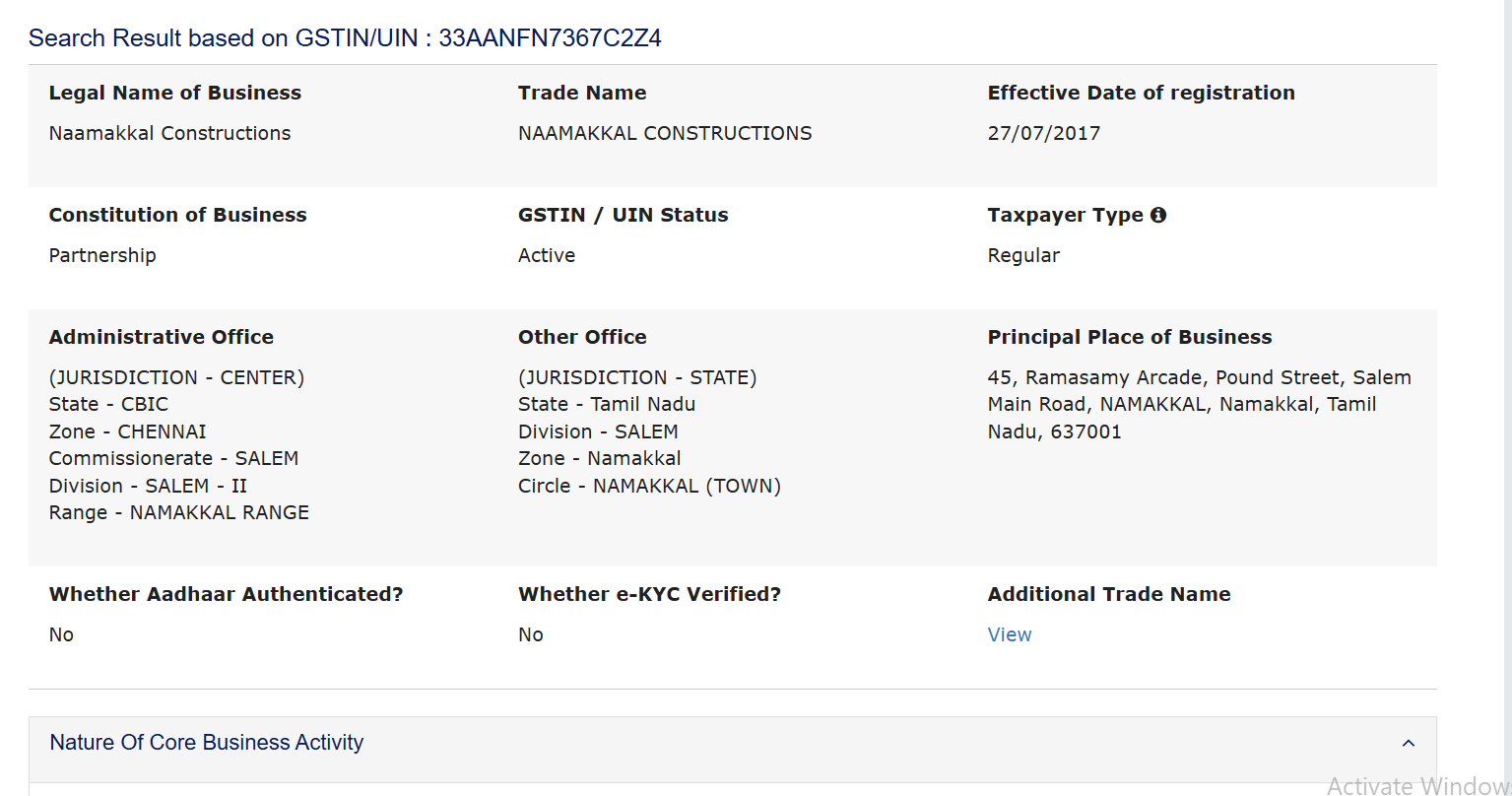 NAAMAKKAL CONSTRUCTIONS