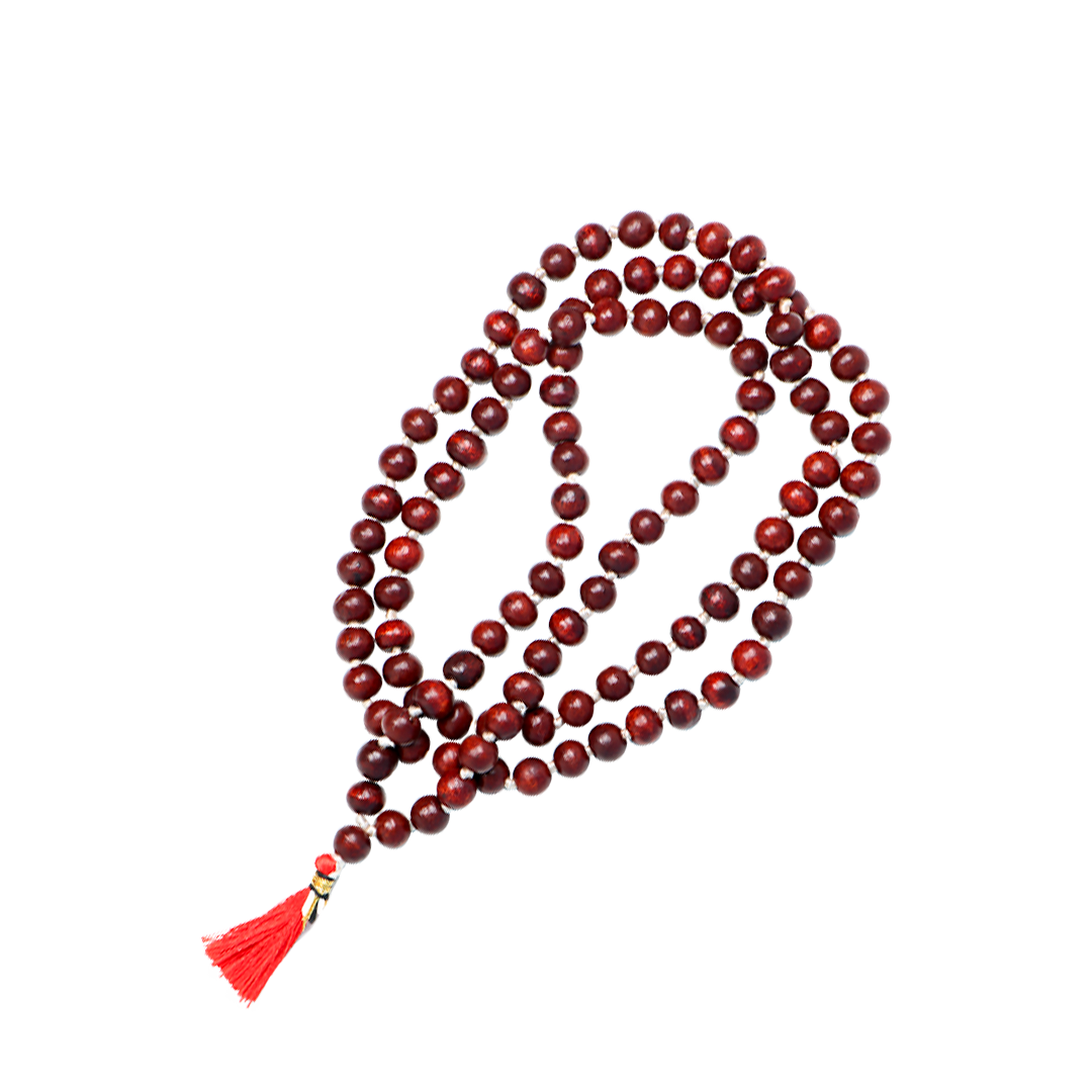 Red Sandalwood Mala Red Chandhan Mala at Sri Diya